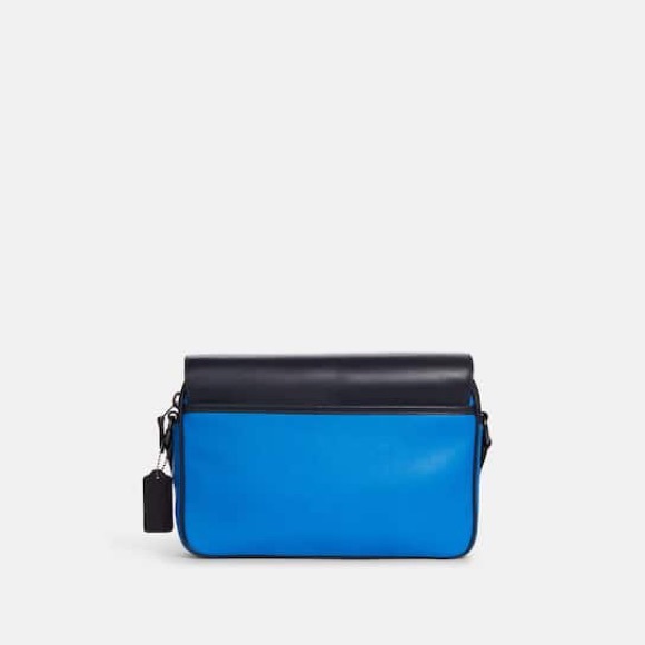 Coach Track Crossbody In ColorBlock with Coach Branding on Front Flap - Picture 14 of 16